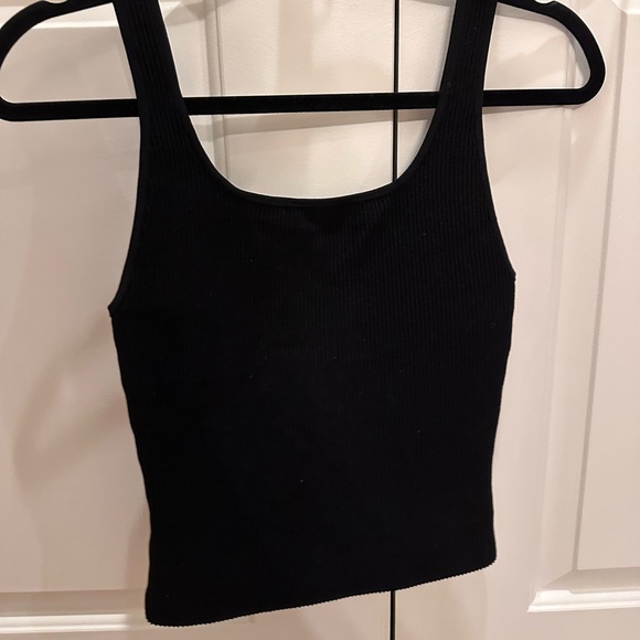 Aritzia Tops - Aritzia Black Ribbed Tank Top